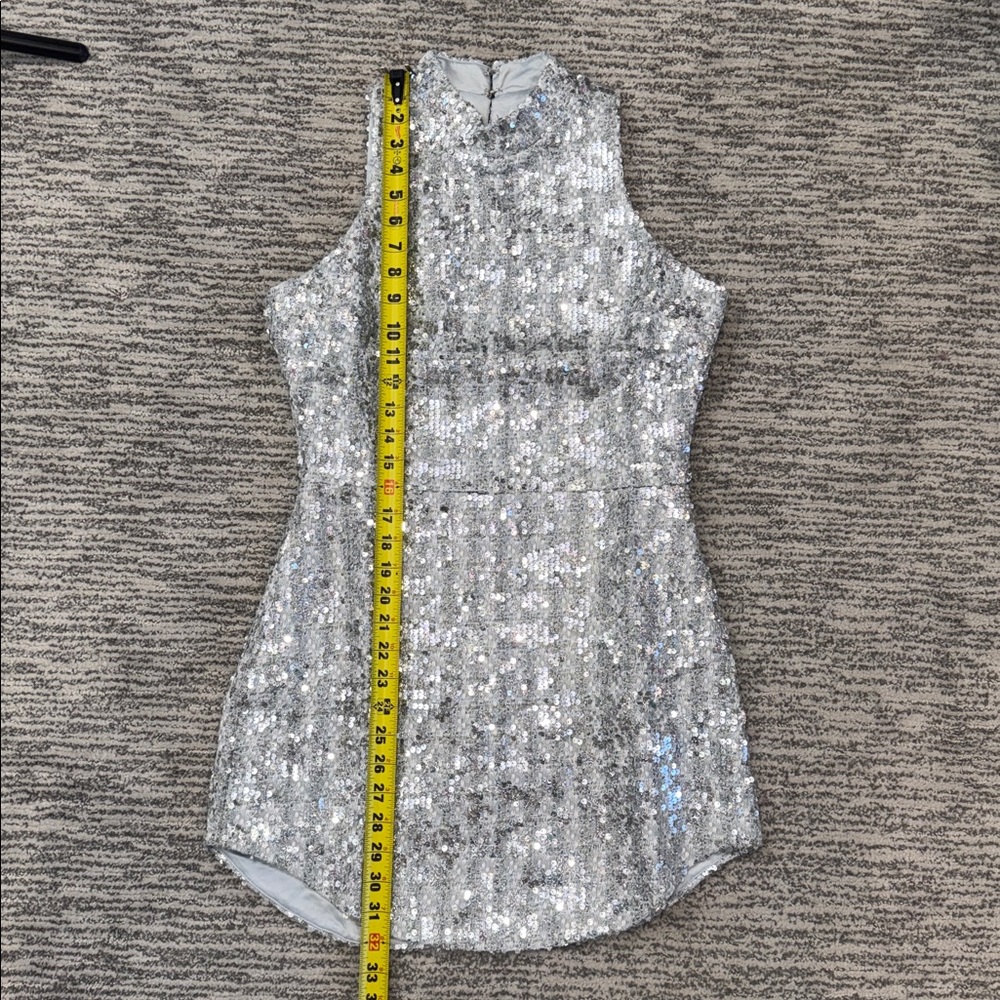 NWT Amanda Uprichard  Marshall Mini Dress in Stellar Medium Revolve - Picture 10 of 15